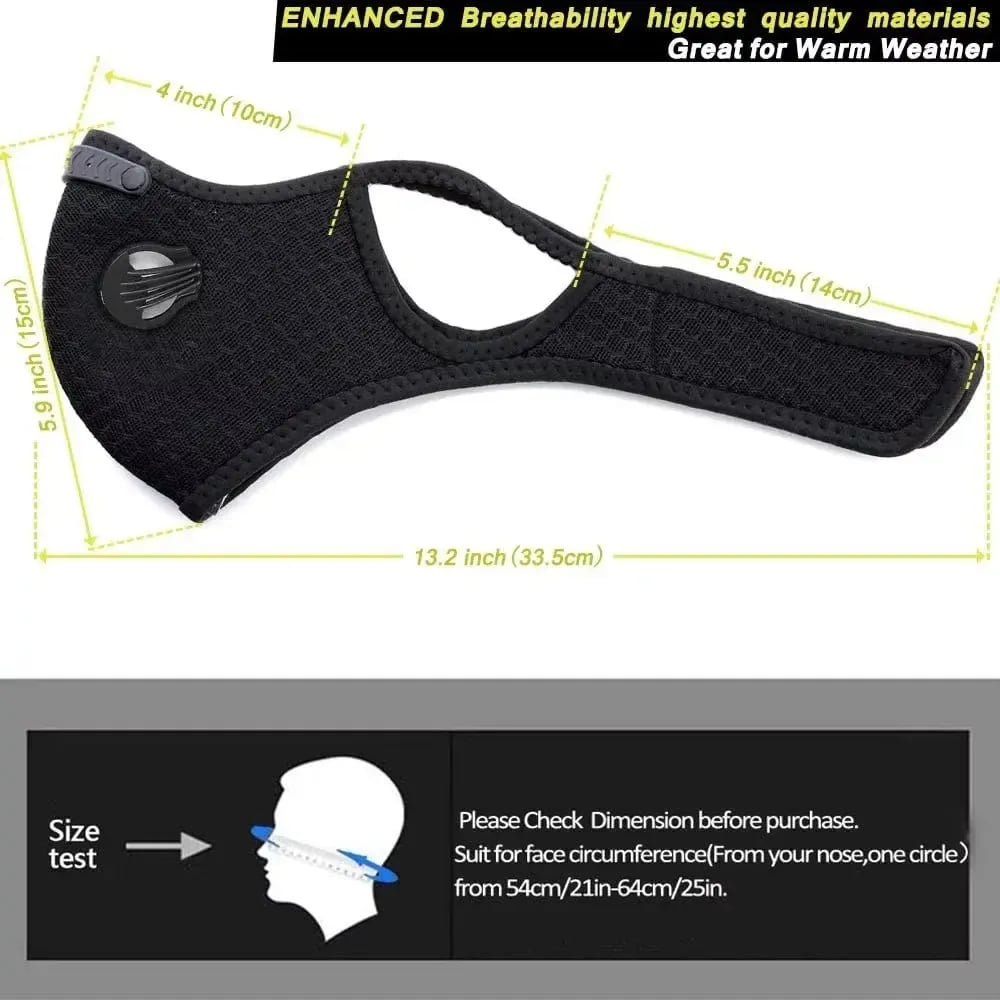 Reusable Carbon Filter Dust Mask ‚Äì Built for Active Lifestyles