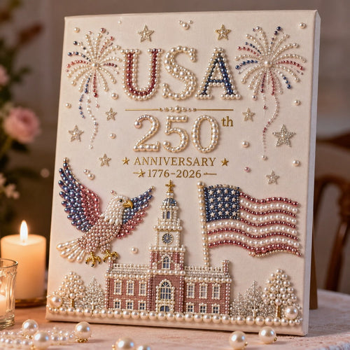 üá∫üá∏ USA 250th Anniversary DIY Pearl Painting Kit ‚ú®‚ù§Ô∏è‚Äçüî•