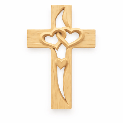 ‚úùÔ∏èHandcrafted Two Heart Cross