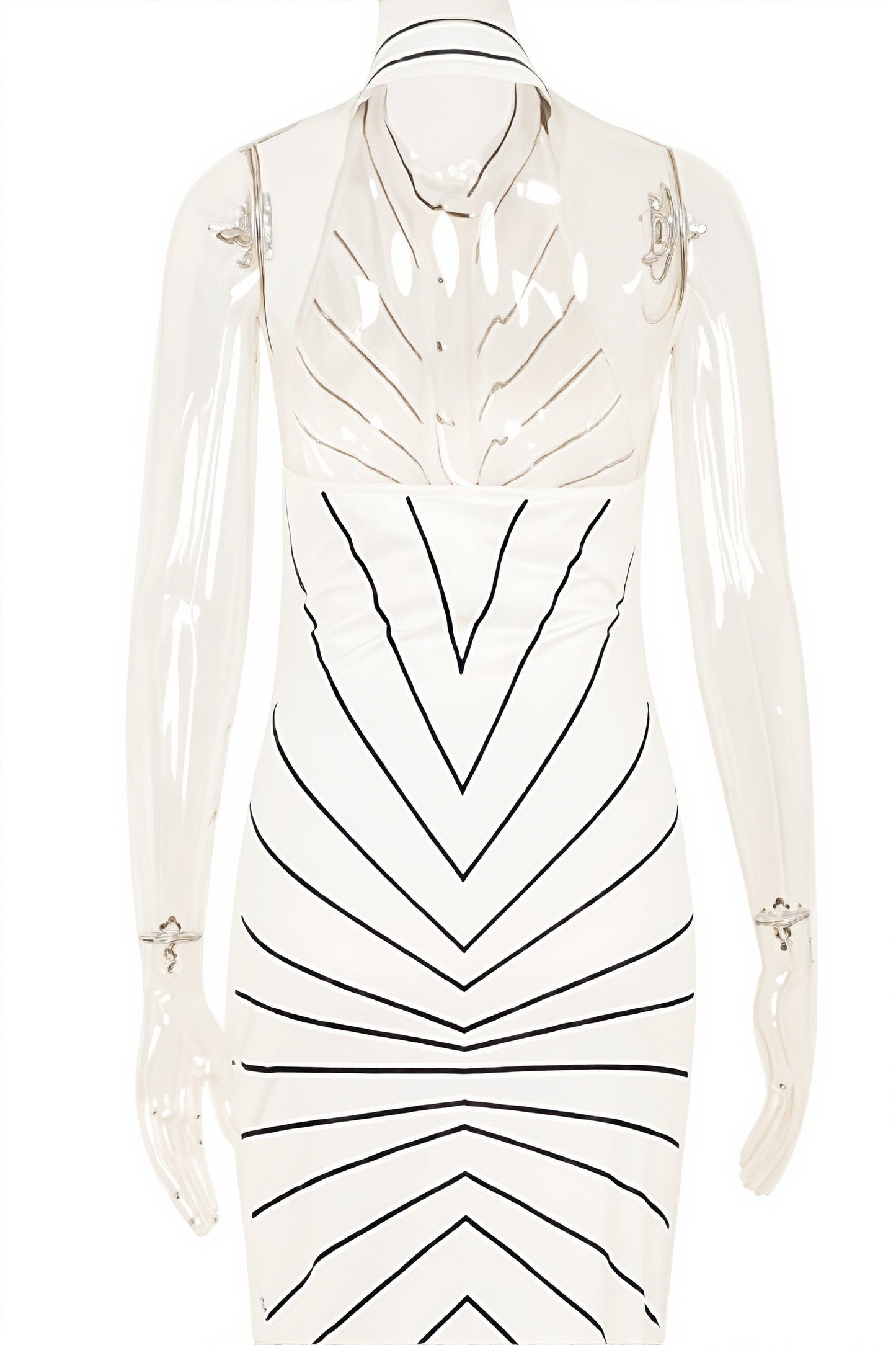 Striped Twist Waist Split Maxi Dress