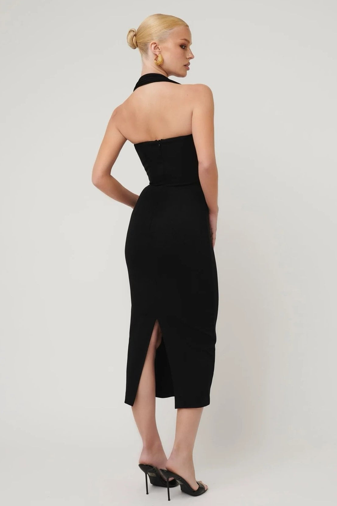 Meline Midi Dress - Black