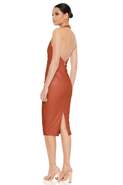 Nookie Rebel Midi Dress - Tan
