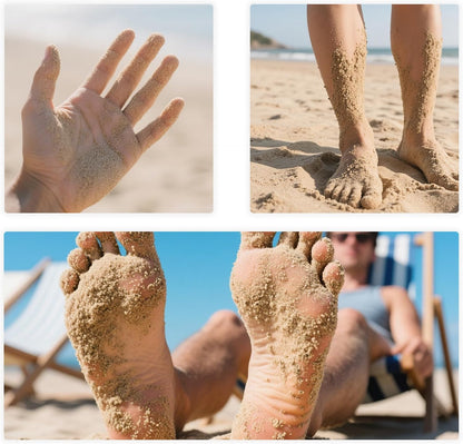 üèñÔ∏èBeach Sand Remover Powder Bag ‚Äì Talc-Free Natural Beach Essential