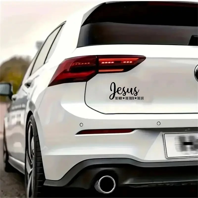 üñ§ Creative Letter Pattern Car Sticker