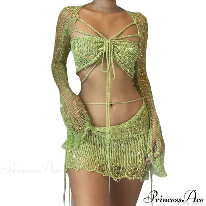 Elegant Knit Two Piece Set