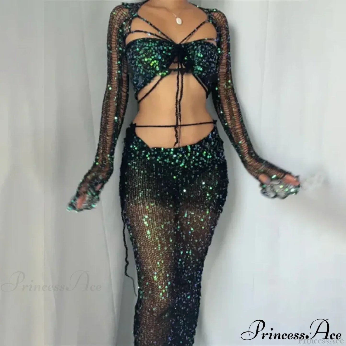 Elegant Knit Two Piece Set