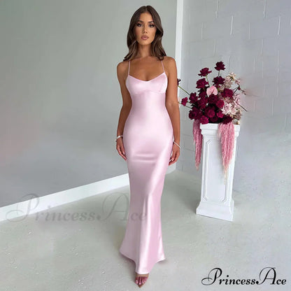 Emilia Satin Draped Gown