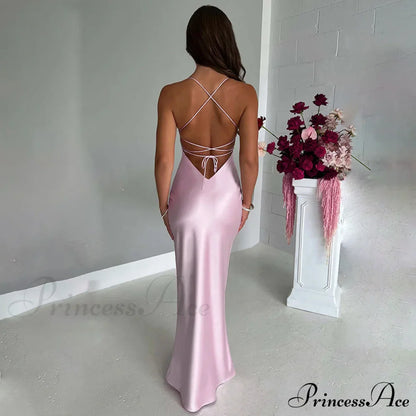 Emilia Satin Draped Gown