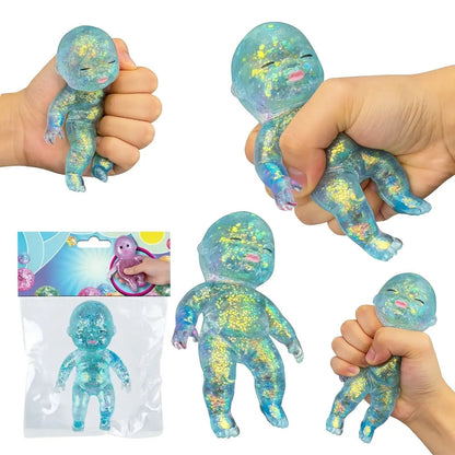 Curiosities Sugar Swaps Jumbo Baby Squishy Toy,low Rising Glitter Squeeze Toy for Stress Relief