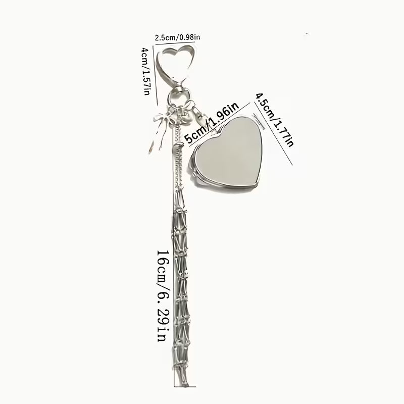 üî•‚ú®Lipstick Holder Keychain with Mirror