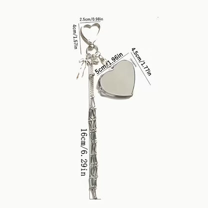 üî•‚ú®Lipstick Holder Keychain with Mirror