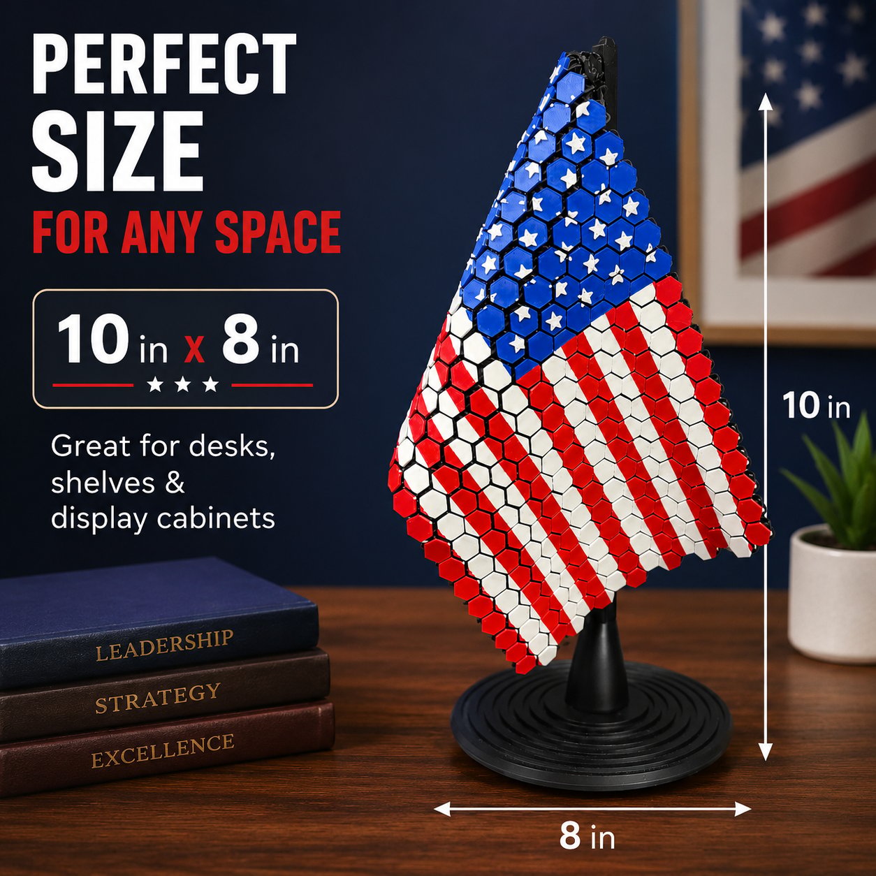 Flag Chain Mail Patriotic Desk Decor