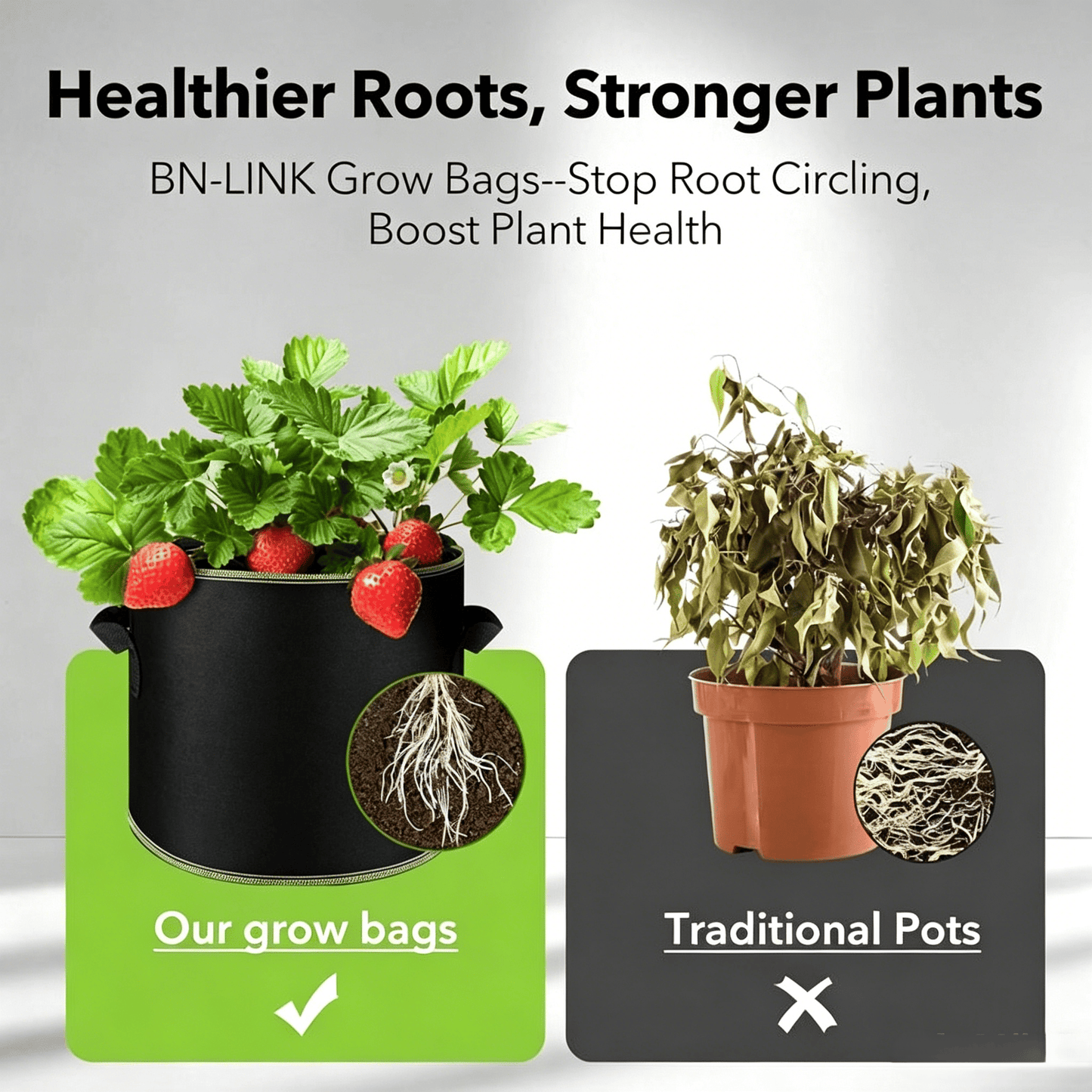 üå± Gallon Grow Bags ‚Äì Heavy Duty Aeration Fabric Pots with Handles for Vegetables, Flowers & Fruits ü™¥