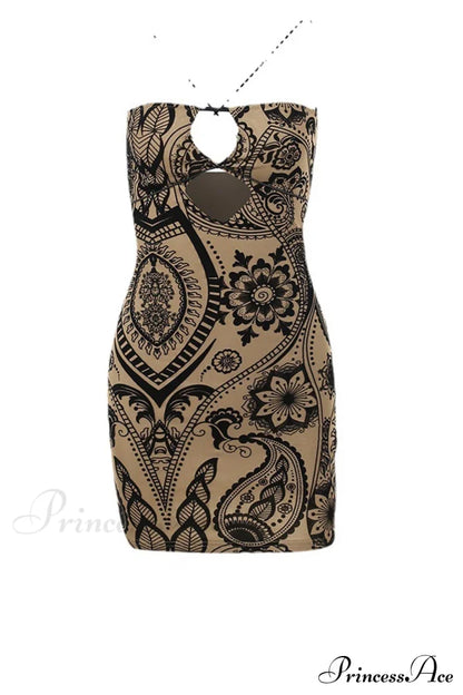 Floral Print Cutout Hip Dress Pack