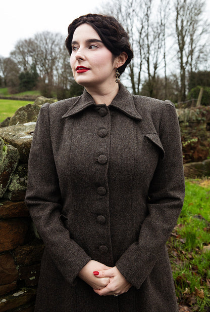 1930s/40s Princess Line Coat - Wool