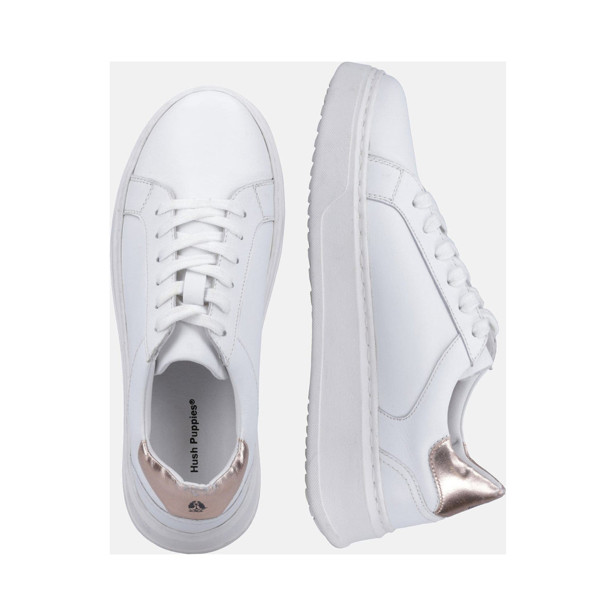 Hush Puppies Camille Lace Cupsole - White
