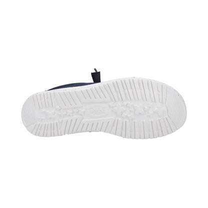 HEYDUDE Wally Mens Canvas Shoe - Navy