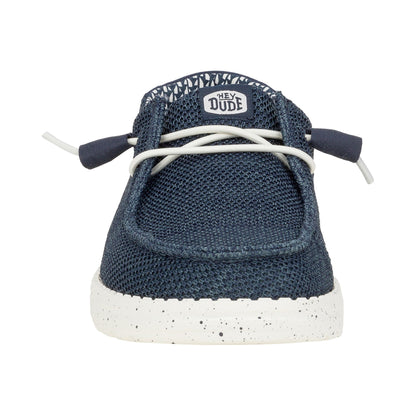 HEYDUDE Wendy Stretch Sox Womens Shoes - Navy