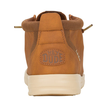 HEYDUDE Wally Mid GripR Classic Mens Boots - Cognac/Tan