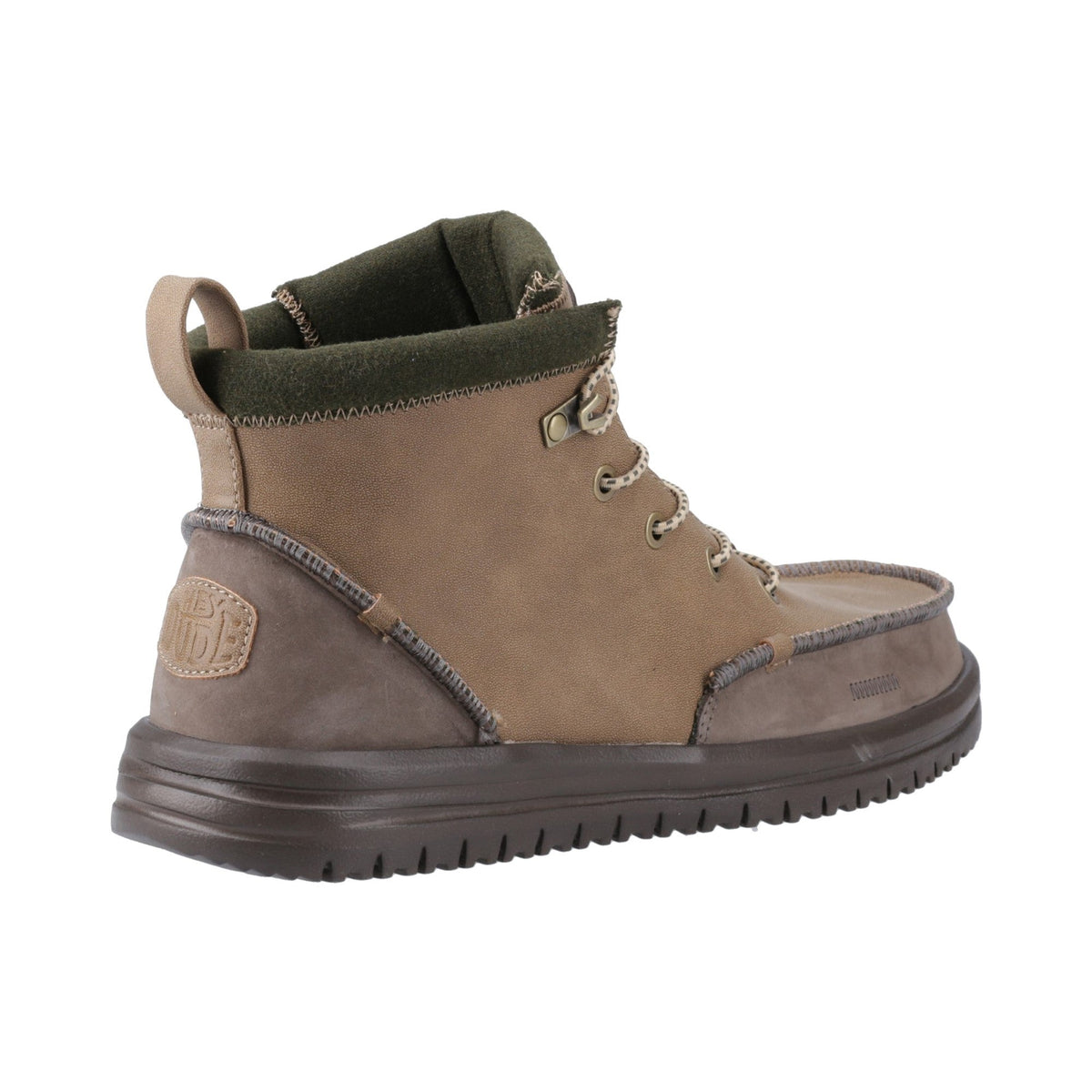 HEYDUDE Bradley Tumbled Classic Mens Boots - Nut