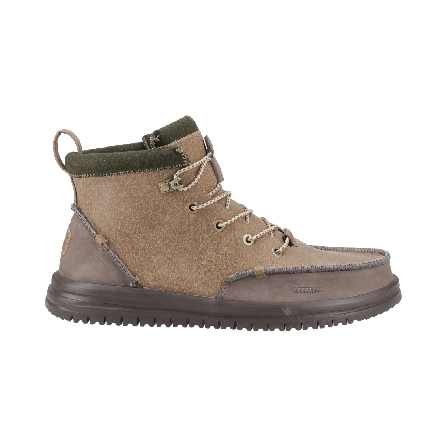 HEYDUDE Bradley Tumbled Classic Mens Boots - Nut