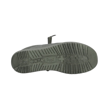 HEYDUDE Wally Stretch Canvas Mens Shoes - Deep Green