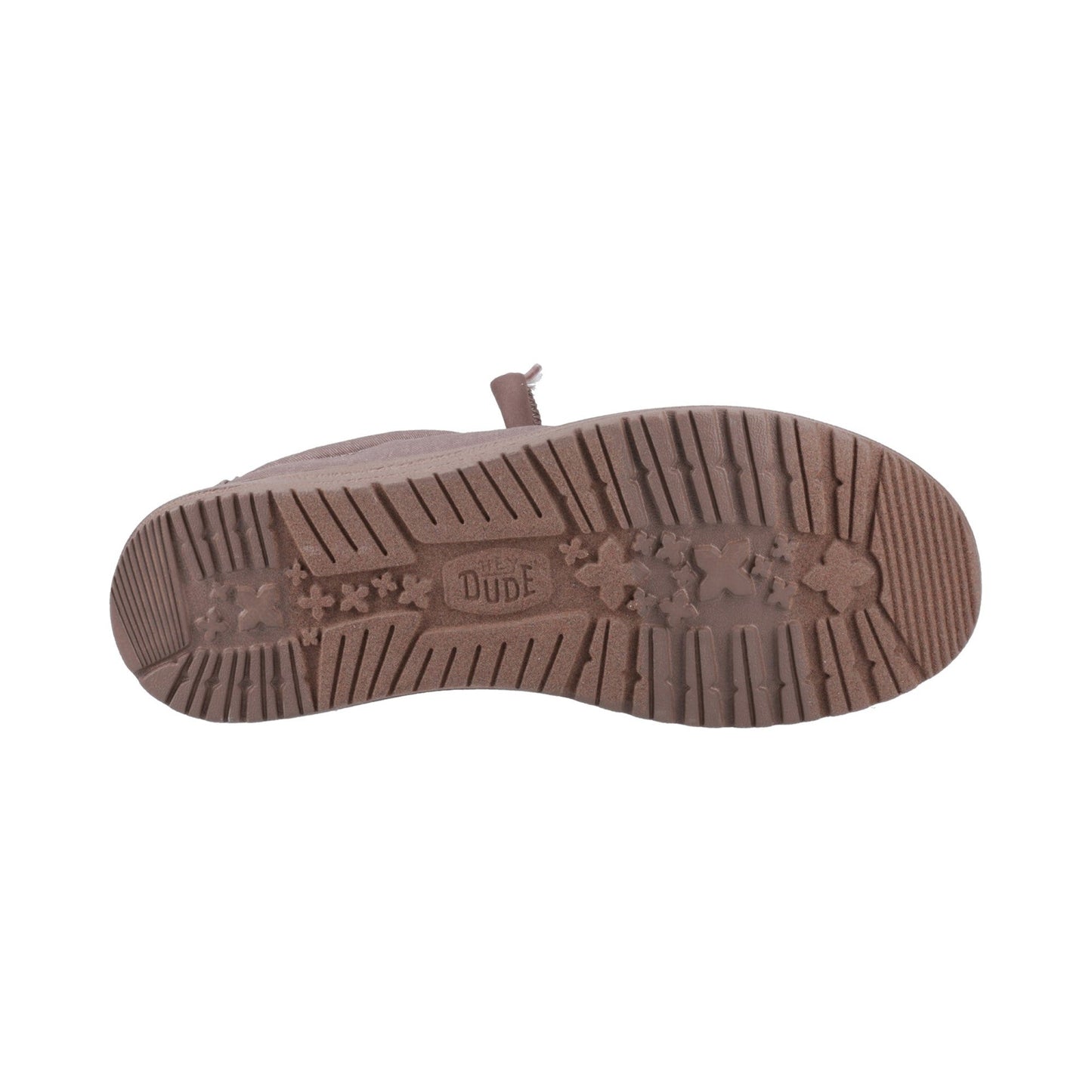 HEYDUDE Wally Stretch Canvas Mens Shoes - Deep Taupe