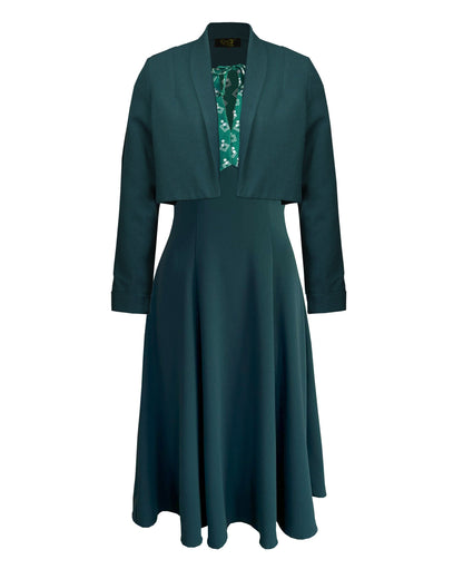 1940s Goodwood Grable Ensemble - Dia Deco Emerald
