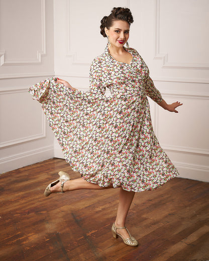 1950s Grace Dress - Beautyberry