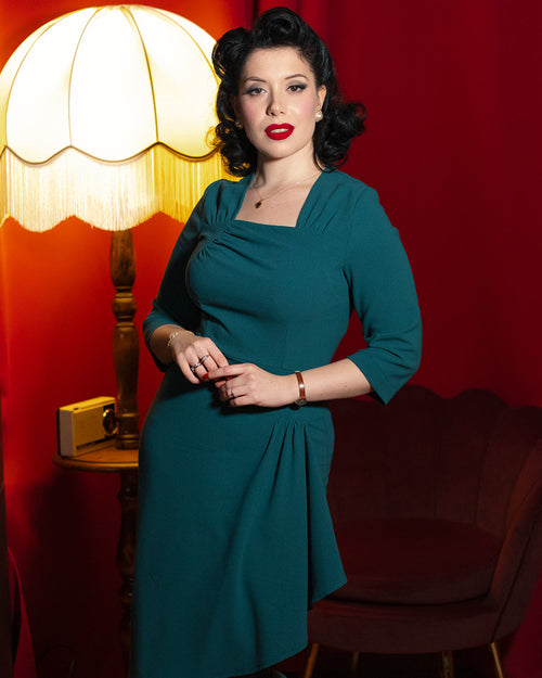1940s O'Hara Cocktail Dress - Pacific