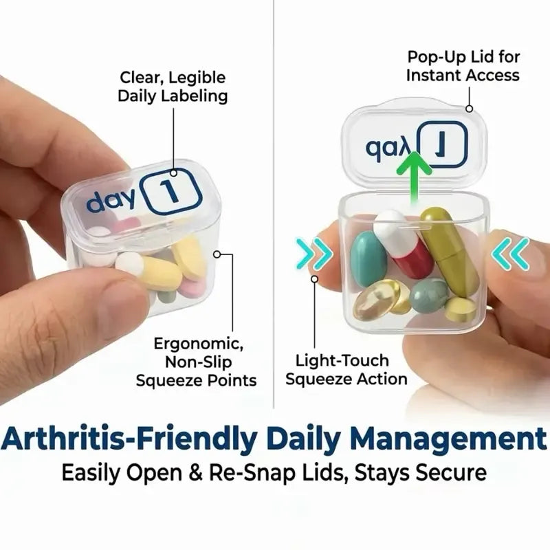 üí™31-Day Detachable Monthly Pill Organizer