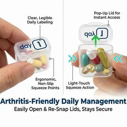 üí™31-Day Detachable Monthly Pill Organizer