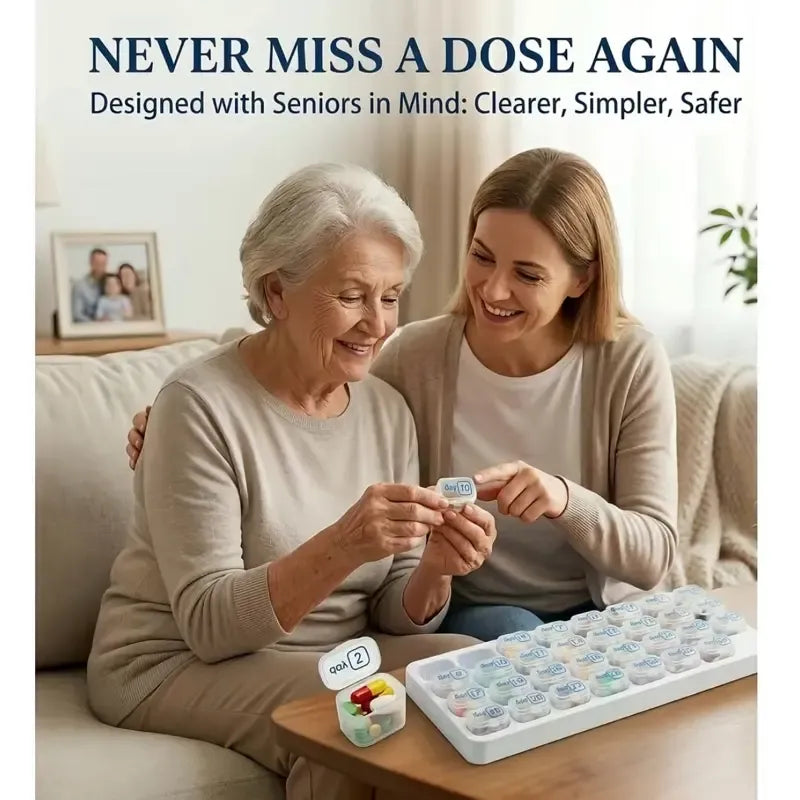 üí™31-Day Detachable Monthly Pill Organizer