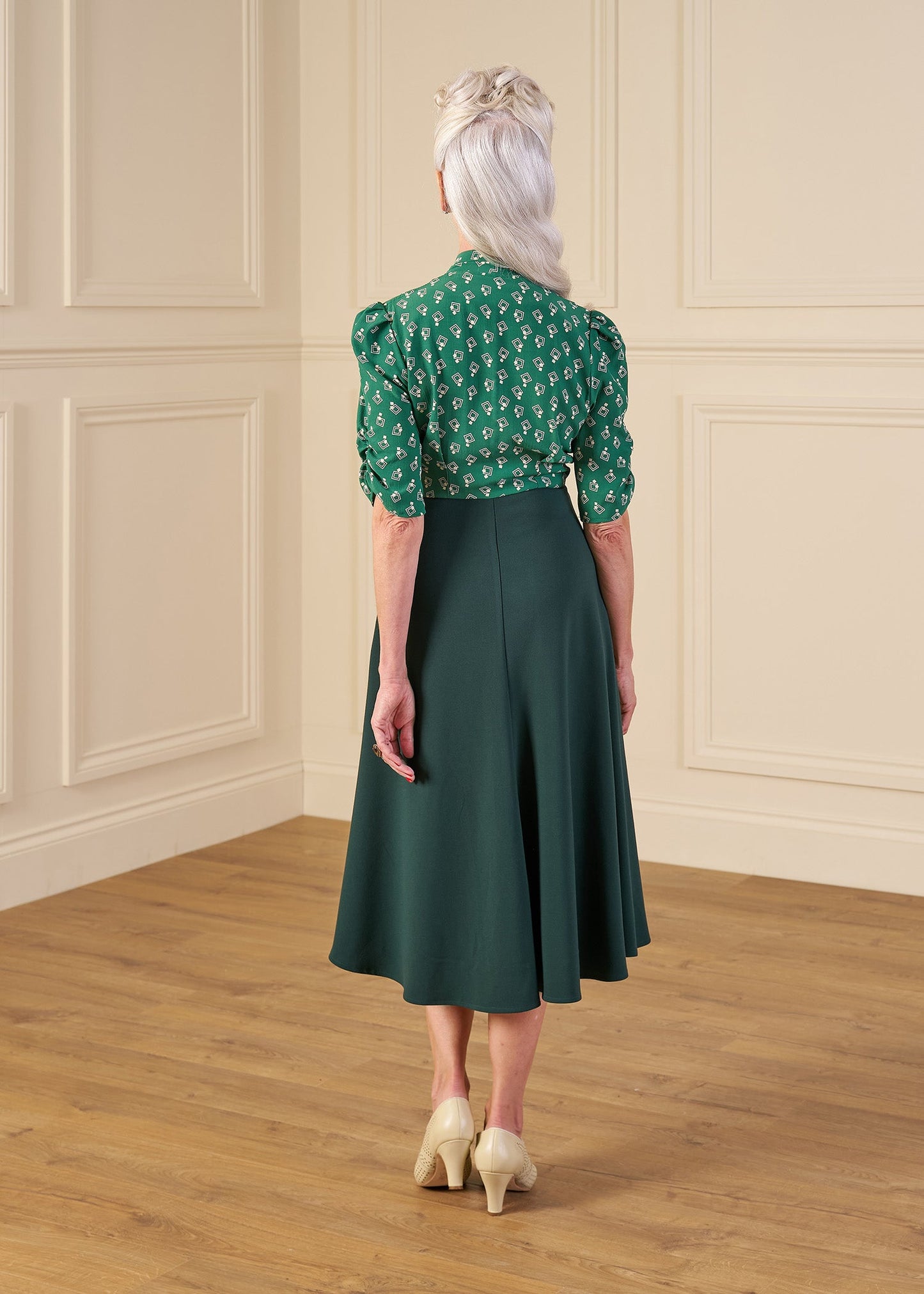 1930s Jitterbug Dress - Dia Deco Emerald