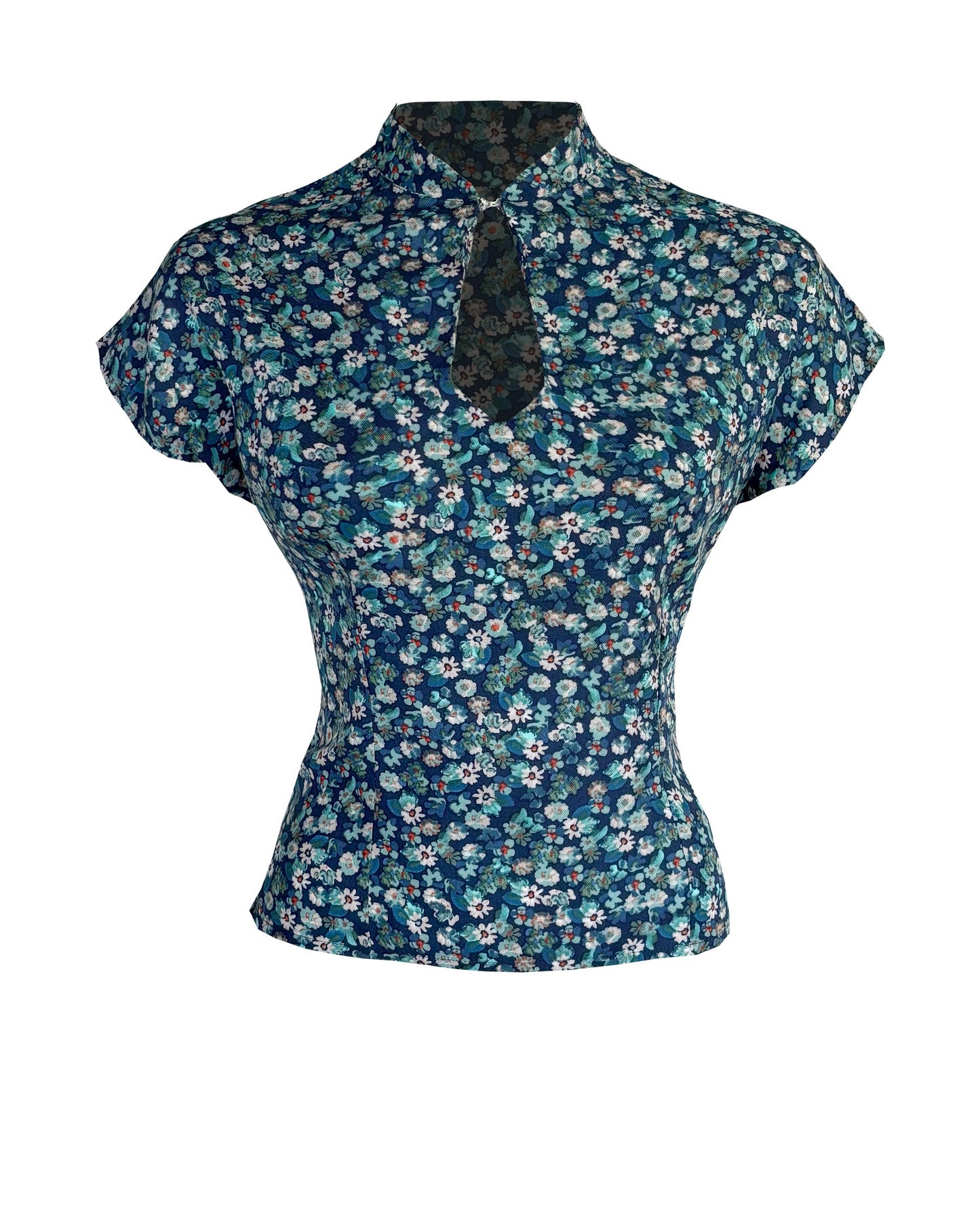 1940s Keyhole Blouse - Marguerite