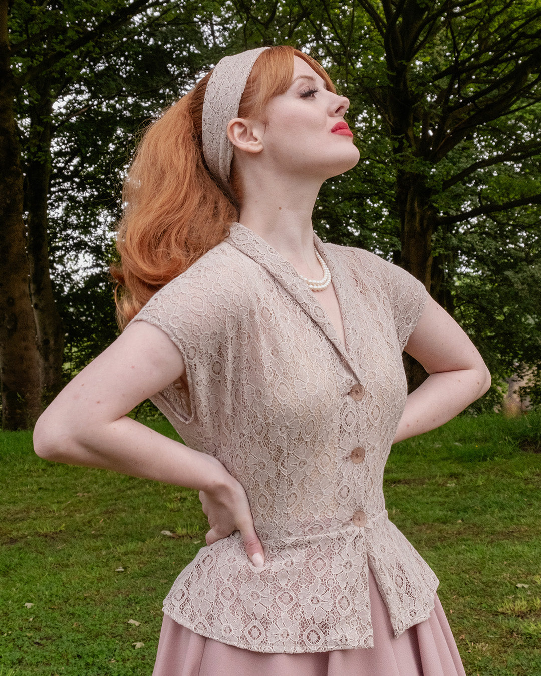 1950s Merle Blouse - Desert Lace