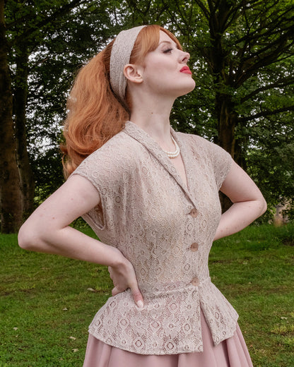 1950s Merle Blouse - Desert Lace
