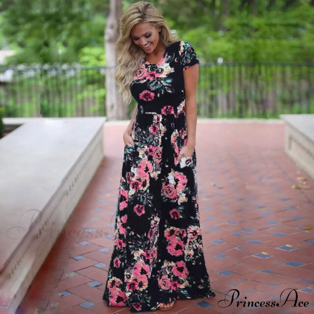 Ladies White Maxi Evening Party Dress