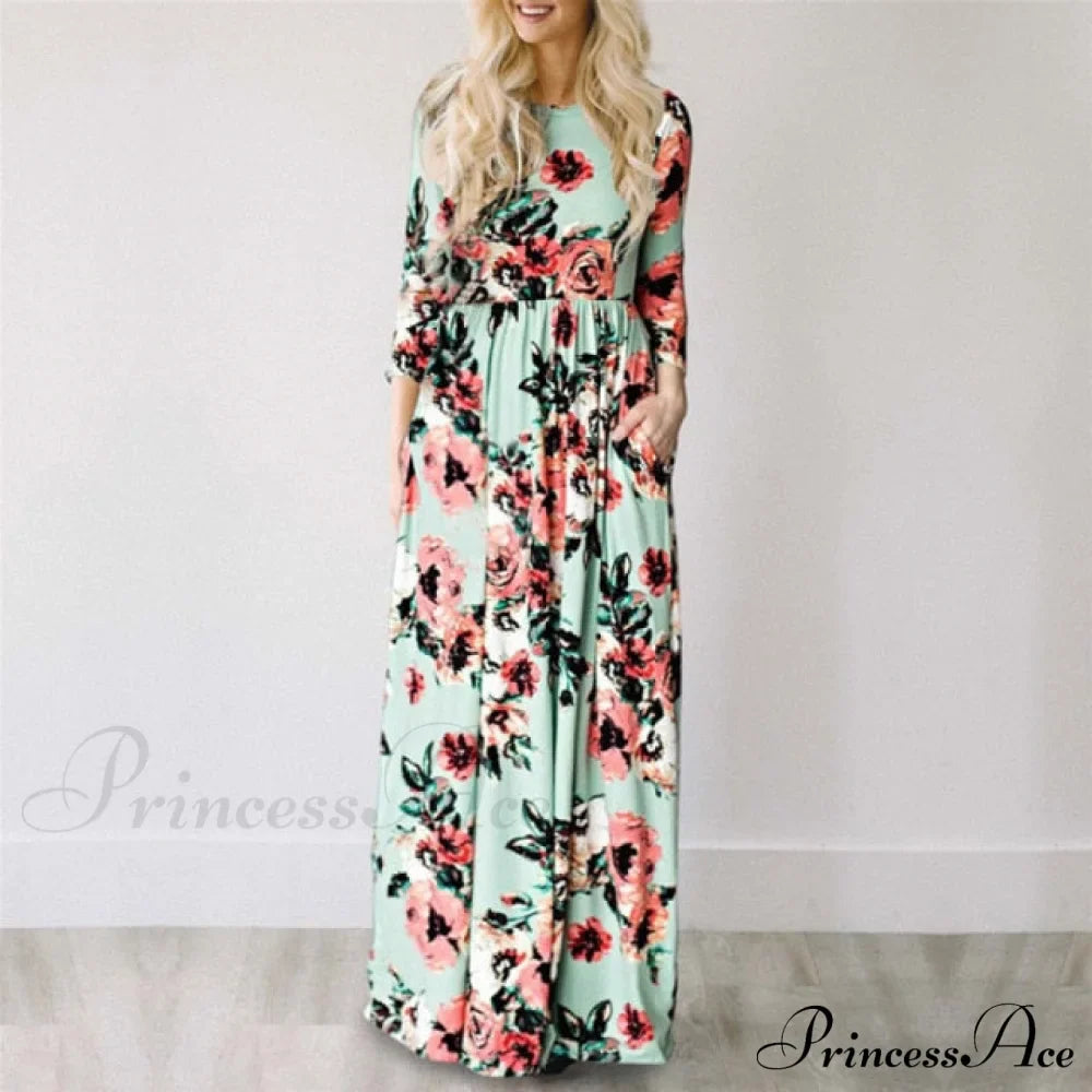 Ladies White Maxi Evening Party Dress