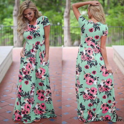 Ladies White Maxi Evening Party Dress