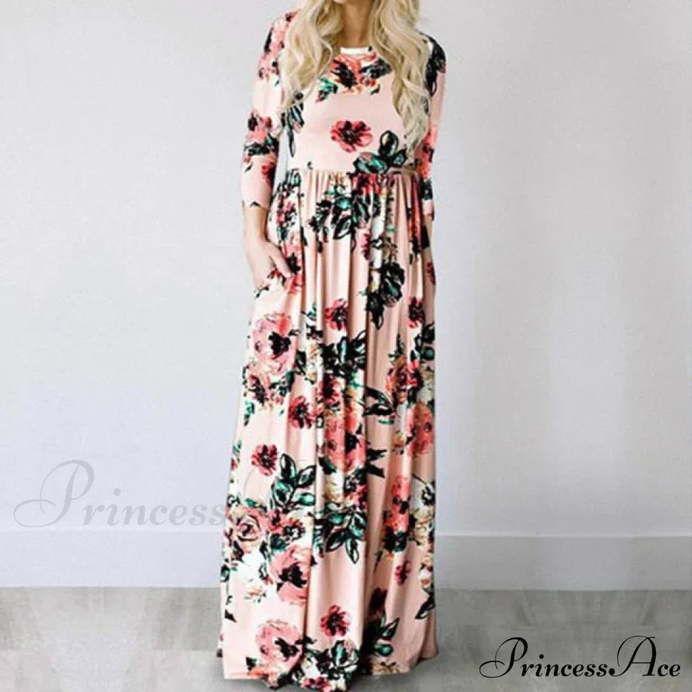 Ladies White Maxi Evening Party Dress