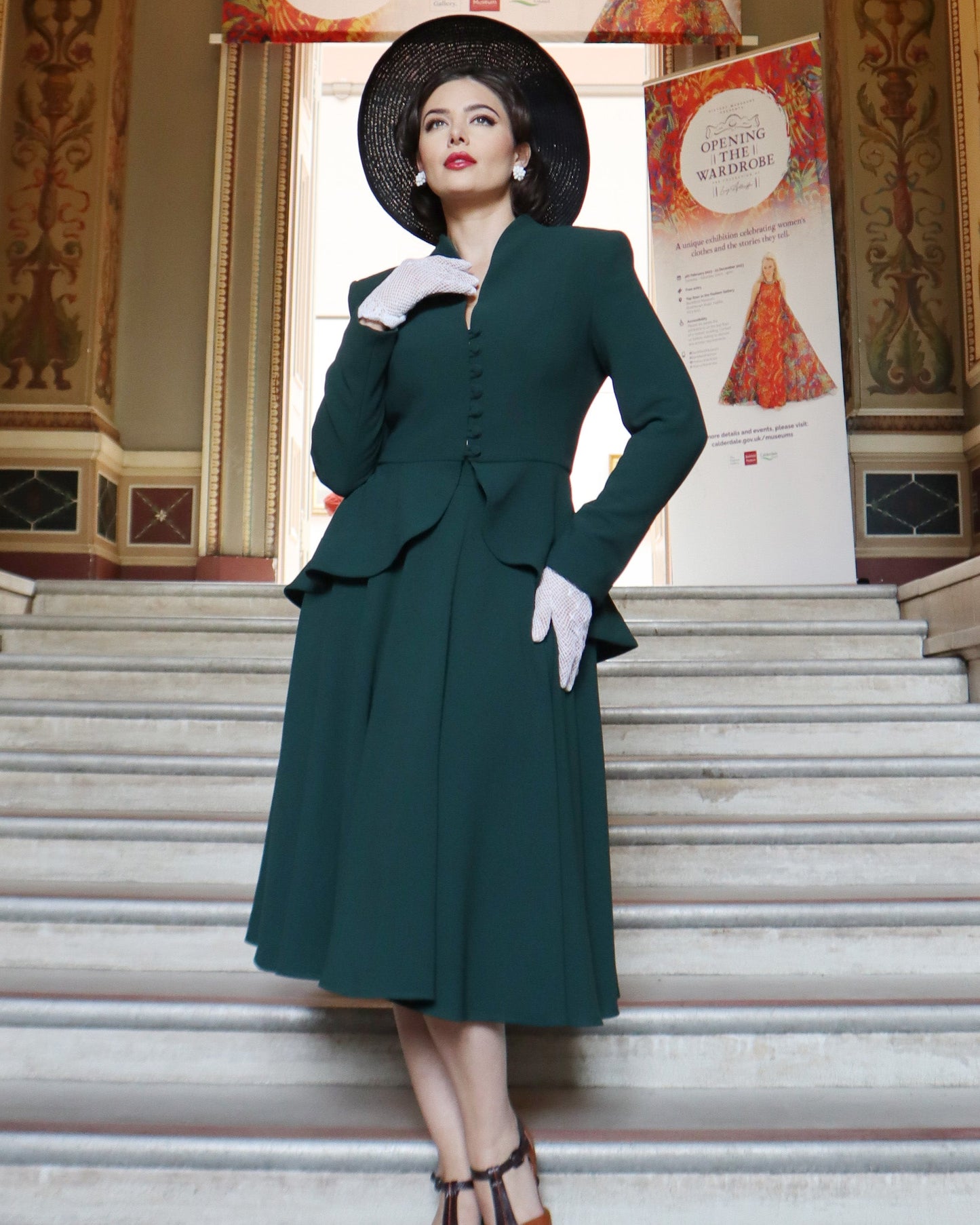 1950s Premium Circle Skirt - Racing Green