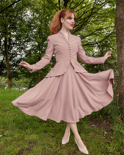 1950s Lilian Jacket - Blush