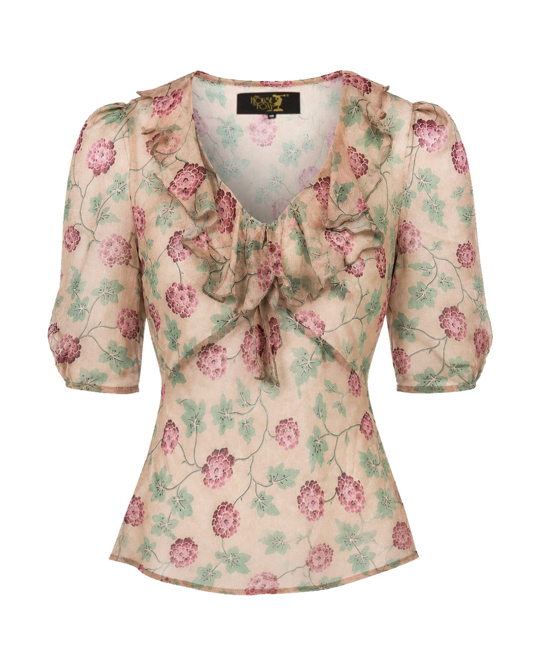 1930s Maddy Blouse - Hydrangea