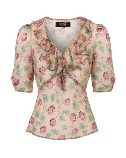 1930s Maddy Blouse - Hydrangea