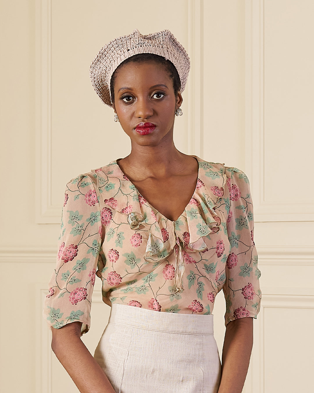 1930s Maddy Blouse - Hydrangea