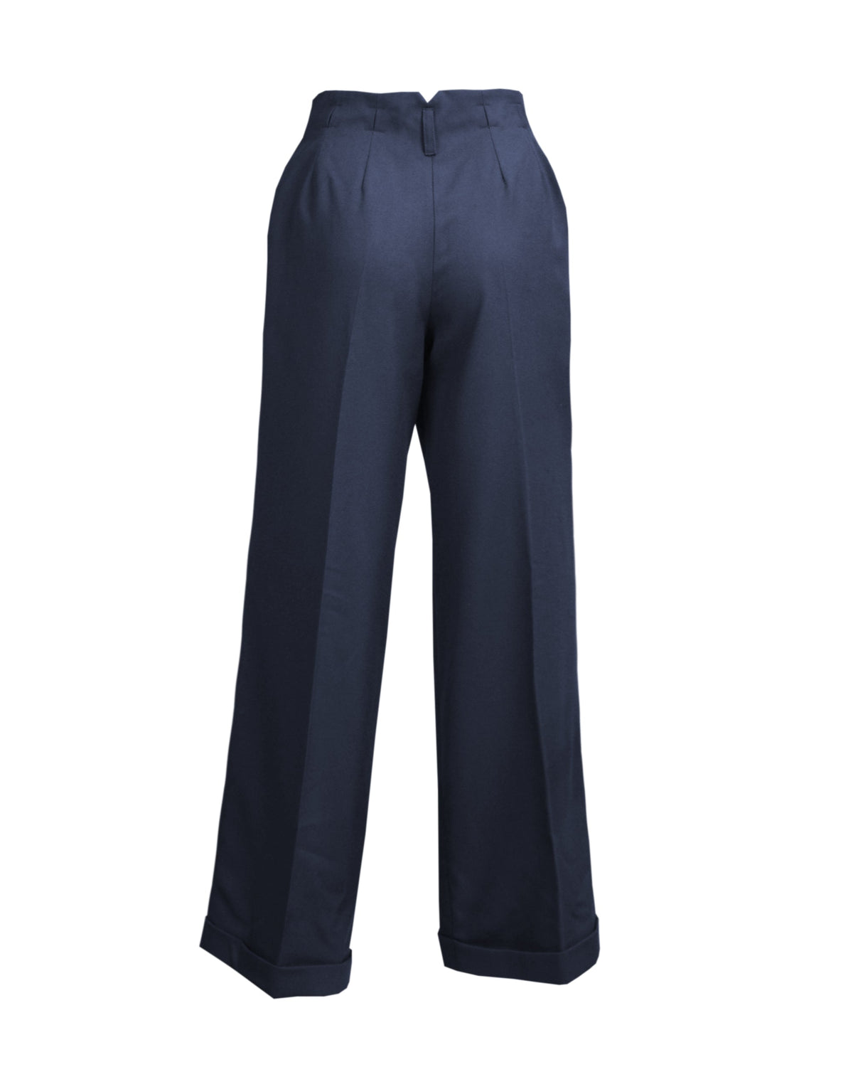 1930s Marlene Trousers - Navy Twill
