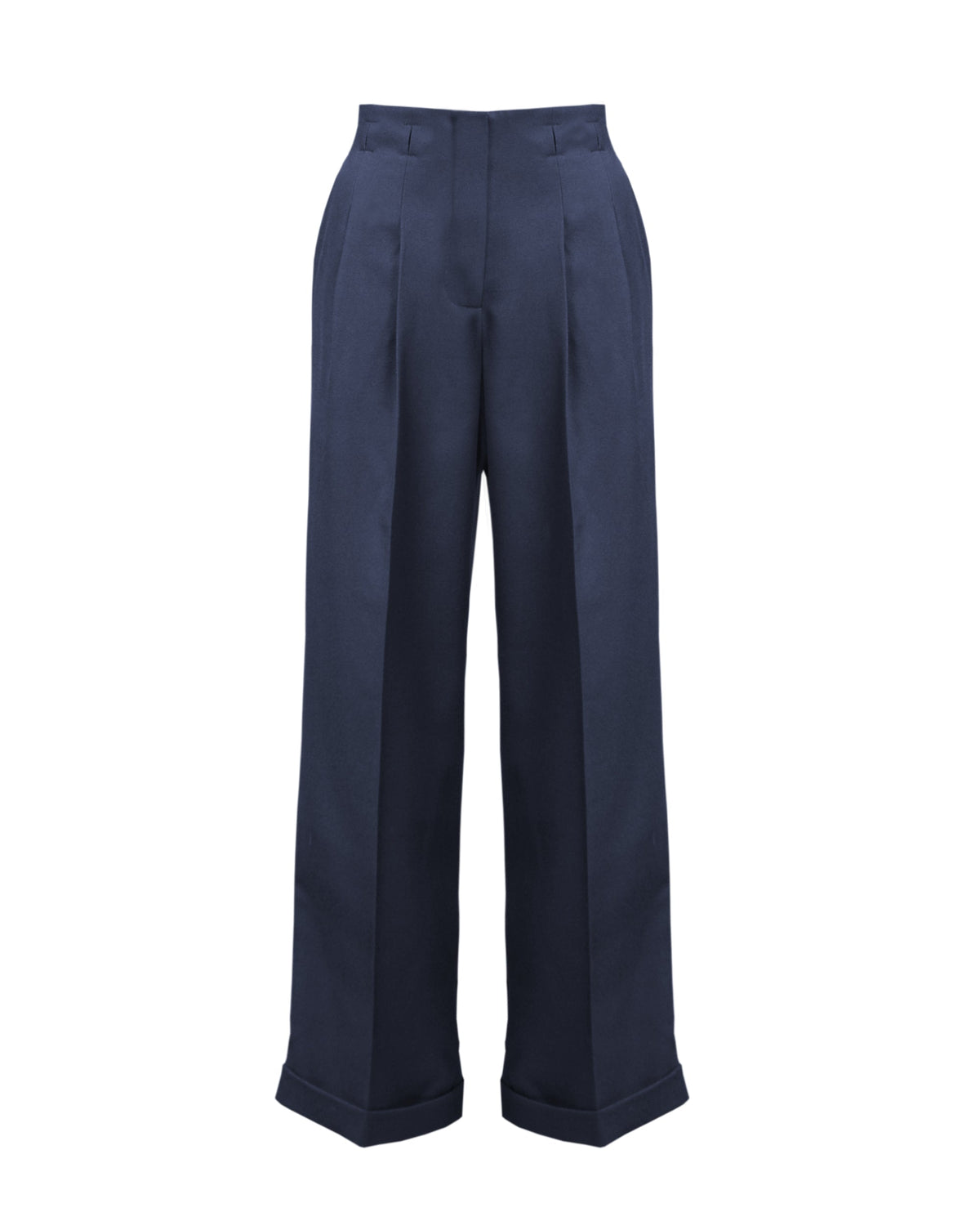 1930s Marlene Trousers - Navy Twill