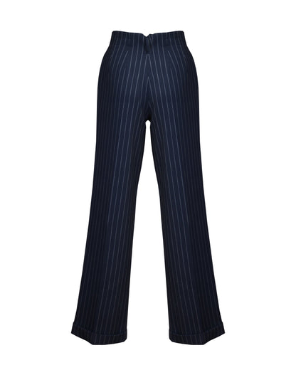 1930s Marlene Trousers - pinstripe twill