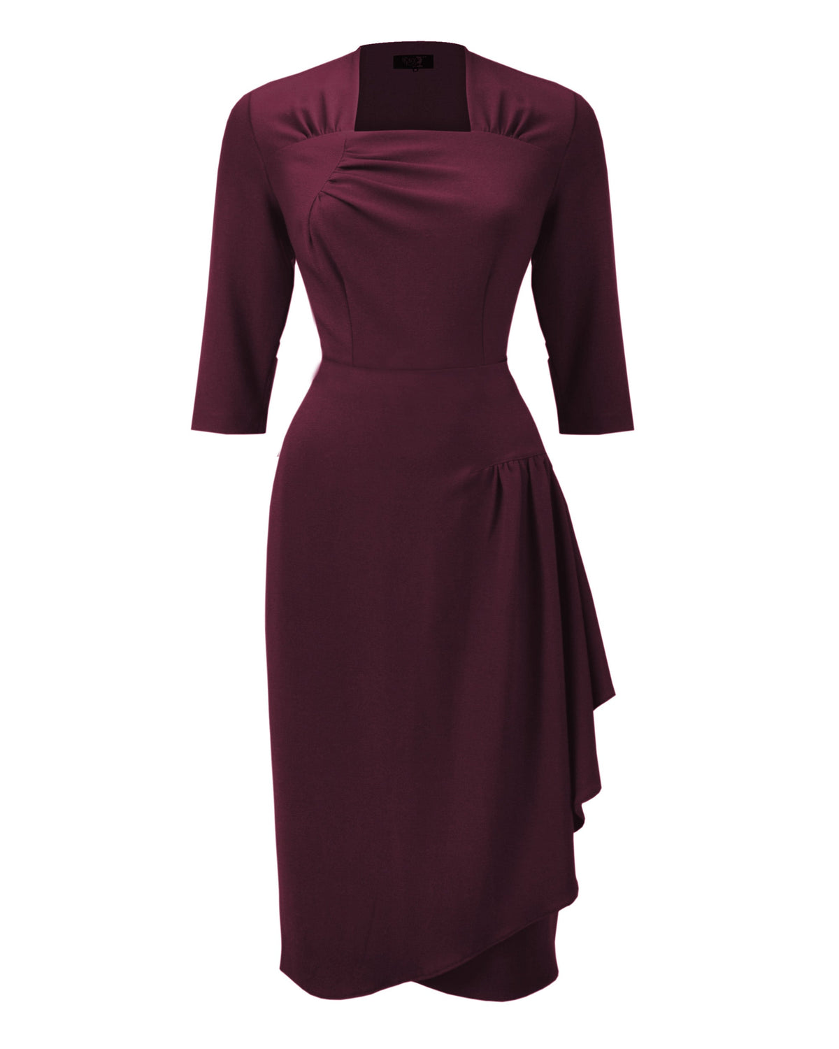 1940s O'Hara Cocktail Dress - Aubergine